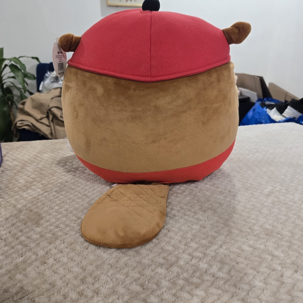Buc-ee’s Beaver Plush Pillow Red Hat Travel Mascot Soft Toy Cute - Picture 3 of 9